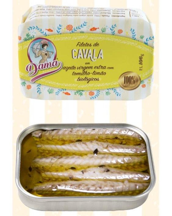 Mackerel fillet in organic extra virgin olive oil with citrus thyme (BIO) | Dama