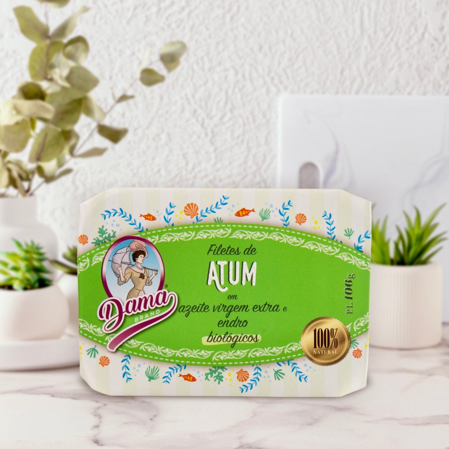 Tuna fillet in organic extra pure olive oil with dill BIO | DAMA